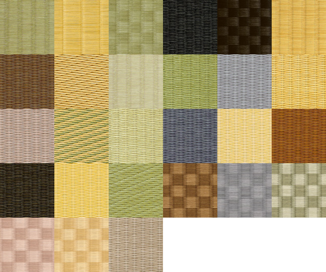 織り模様、カラーバリエーションの一部
