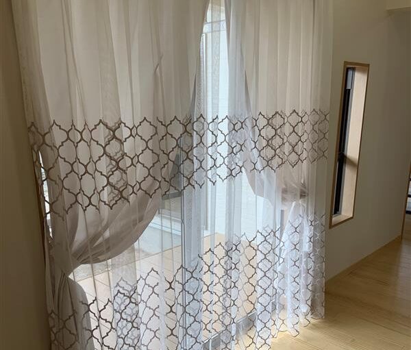 手前レース×ドレープ